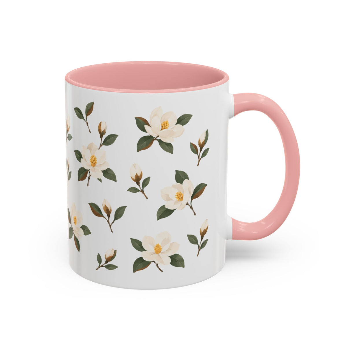 Mississippi Magnolia Mug, State Flower Floral Coffee Cup, 11oz Botanical Gift