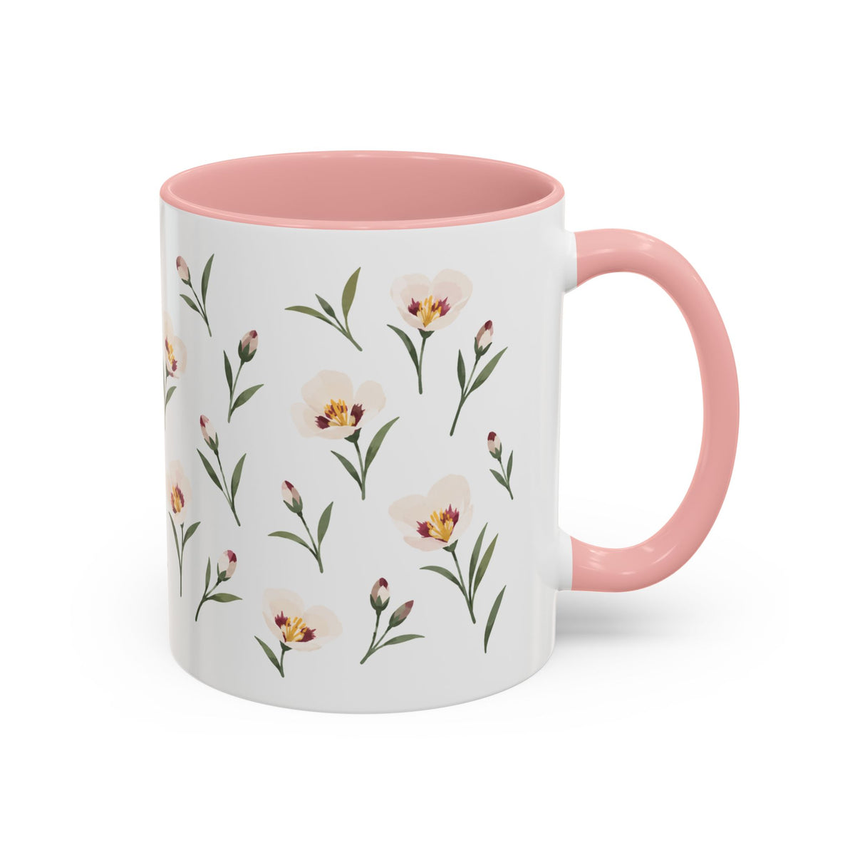Utah Sego Lily Mug, State Flower Floral Coffee Cup, 11oz Botanical Gift