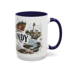 Bay of Fundy Mug, Canada Travel Souvenir, Bucket List Gift, Accent Ceramic Coffee Mug 11oz 15oz