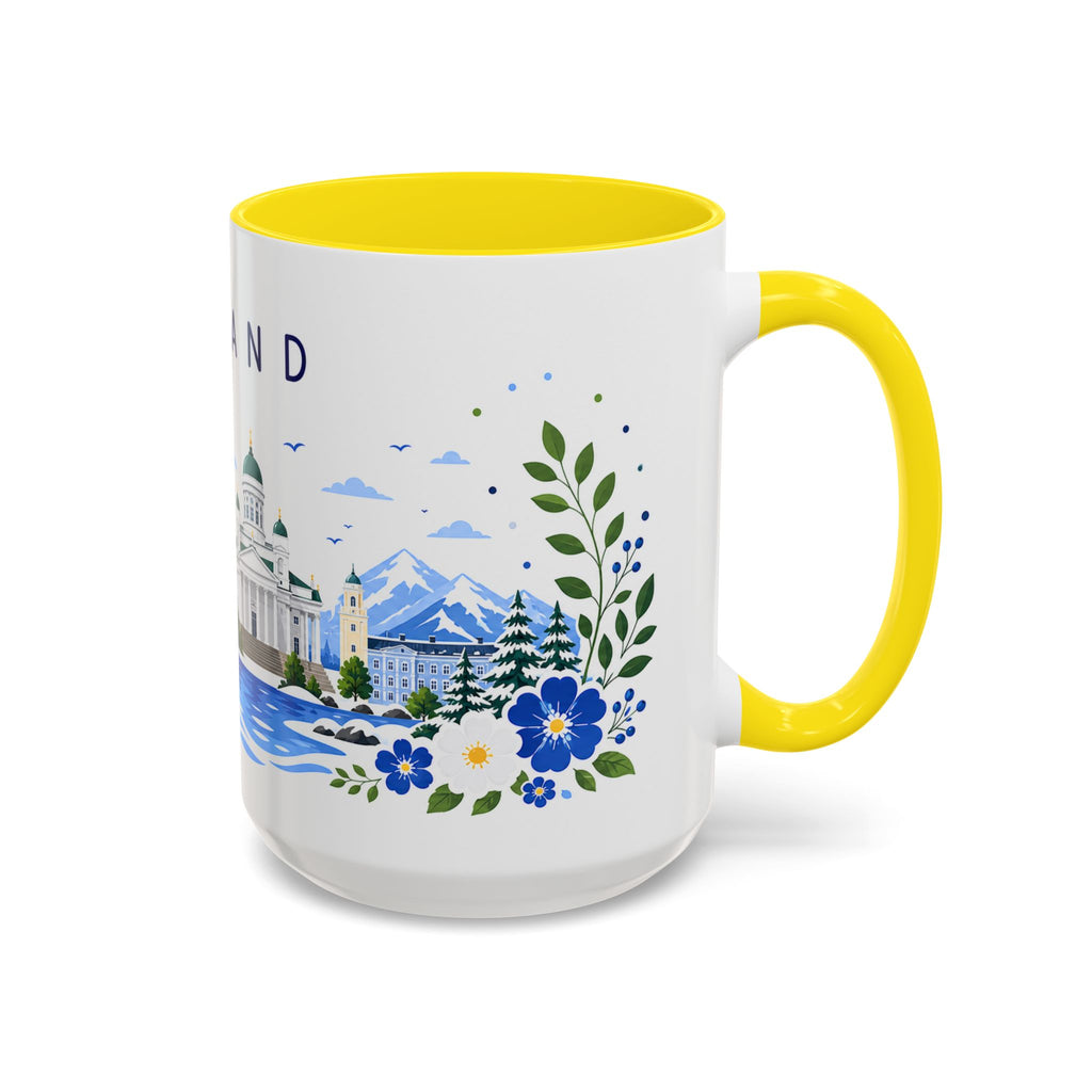 Finland Coffee Mug | Travel Souvenir Accent Mug | Place Gift Ceramic Cup 11oz 15oz