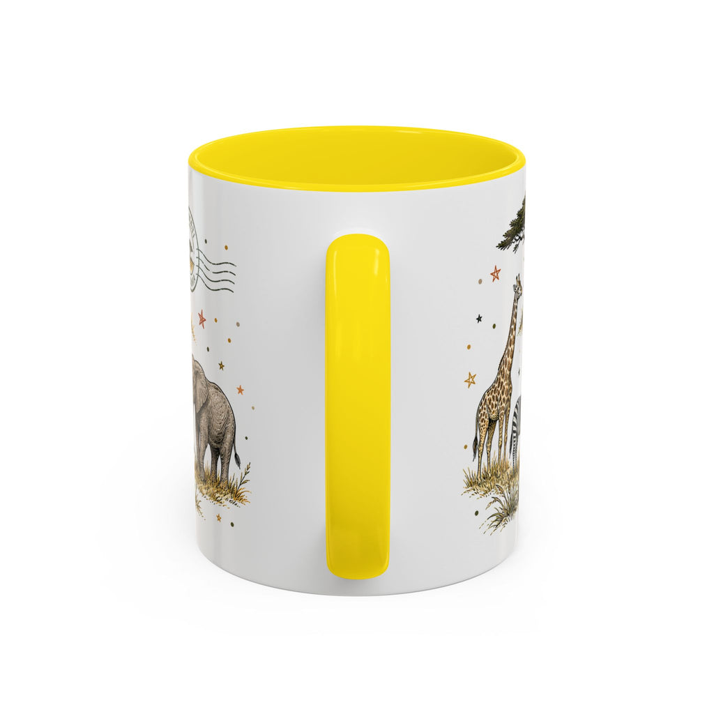 Serengeti Coffee Mug | Travel Destination Souvenir Gift | Accent Color Ceramic 11oz 15oz