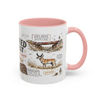 Petrified Forest National Park Coffee Mug | Arizona Painted Desert Fossil Gift | Accent Color Ceramic 11oz 15oz