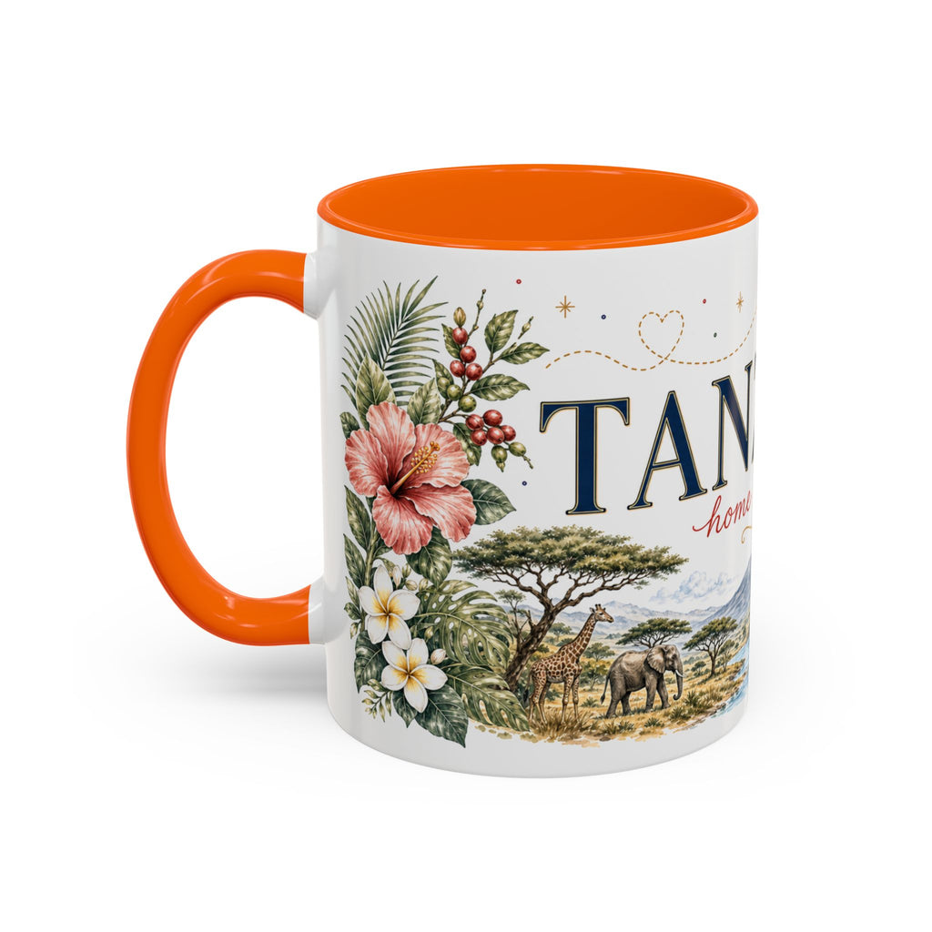 Tanzania Home Country Mug | Moving Away Gift | Long Distance Friendship | 11 oz 15 oz Accent Mug