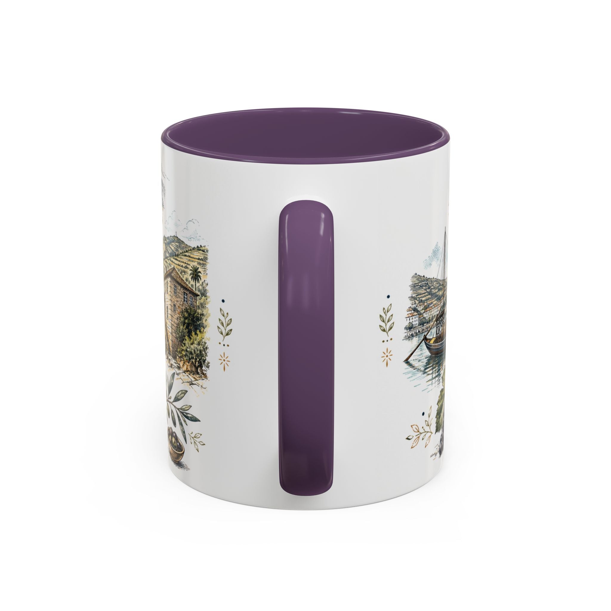 Douro Valley Mug, Portugal Travel Souvenir, Bucket List Gift, Accent Ceramic Coffee Mug 11oz 15oz