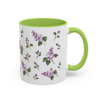 New Hampshire Purple Lilac Mug, State Flower Floral Coffee Cup, 11oz Botanical Gift