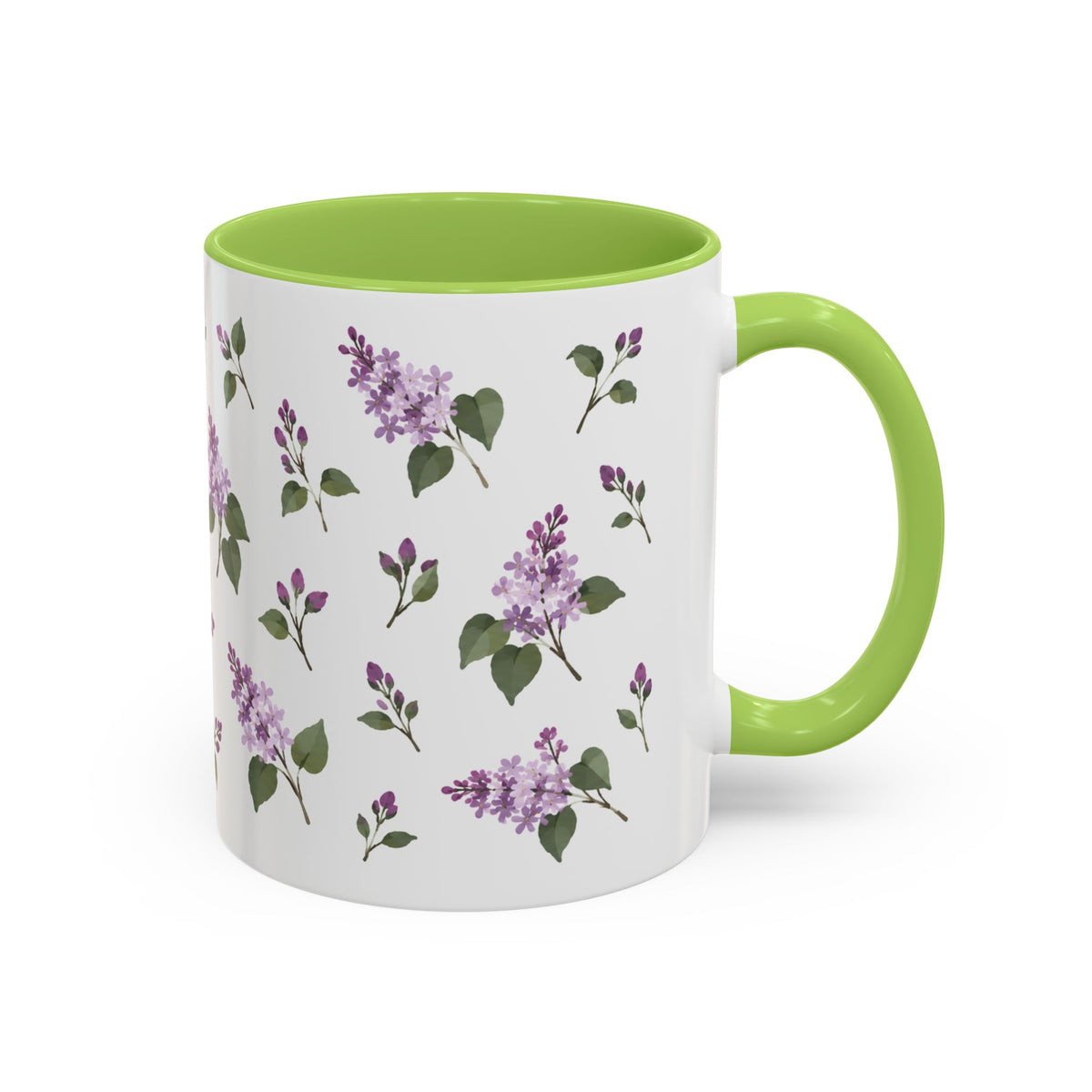 New Hampshire Purple Lilac Mug, State Flower Floral Coffee Cup, 11oz Botanical Gift