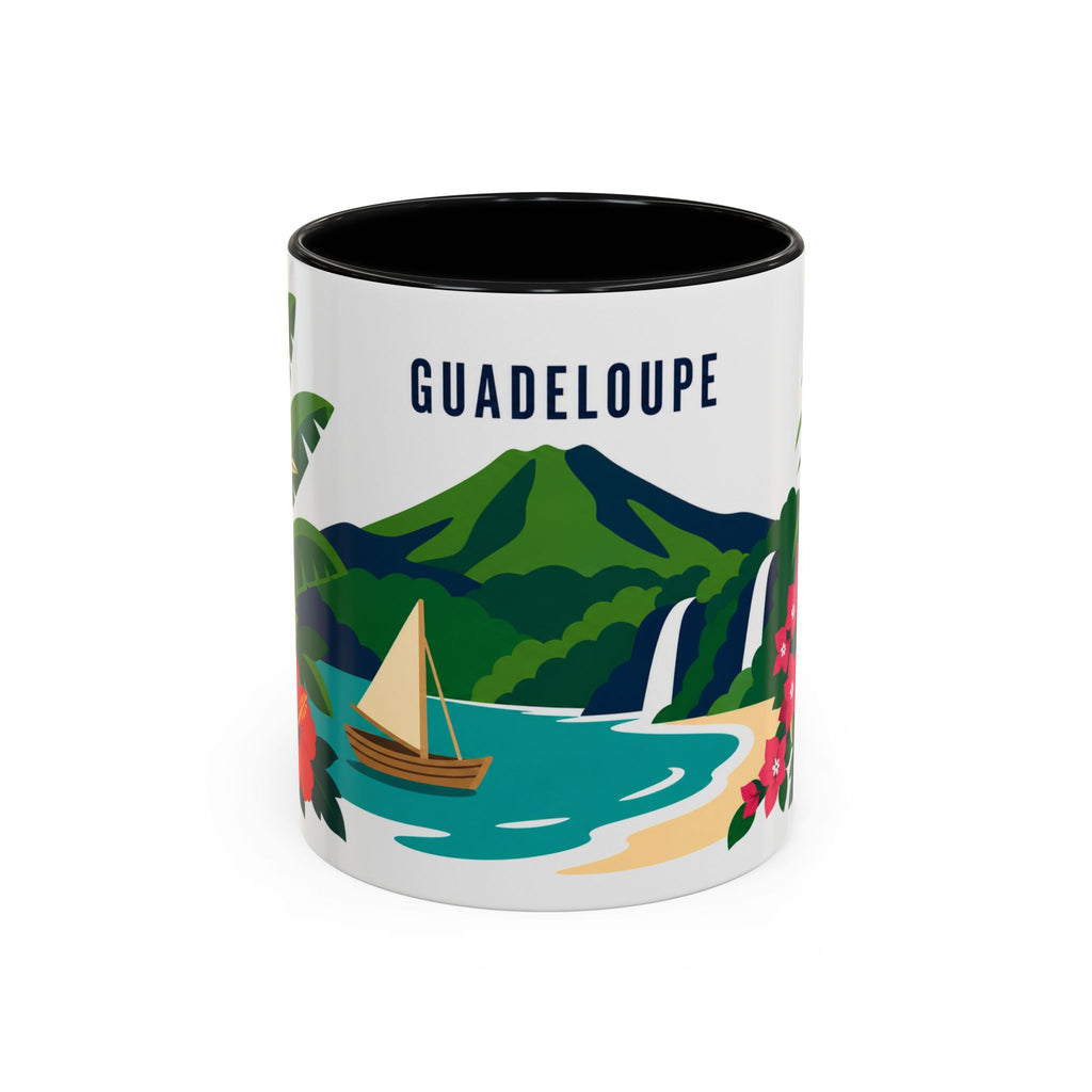 Guadeloupe Coffee Mug | Travel Souvenir Accent Mug | Country Gift Ceramic Cup 11oz 15oz