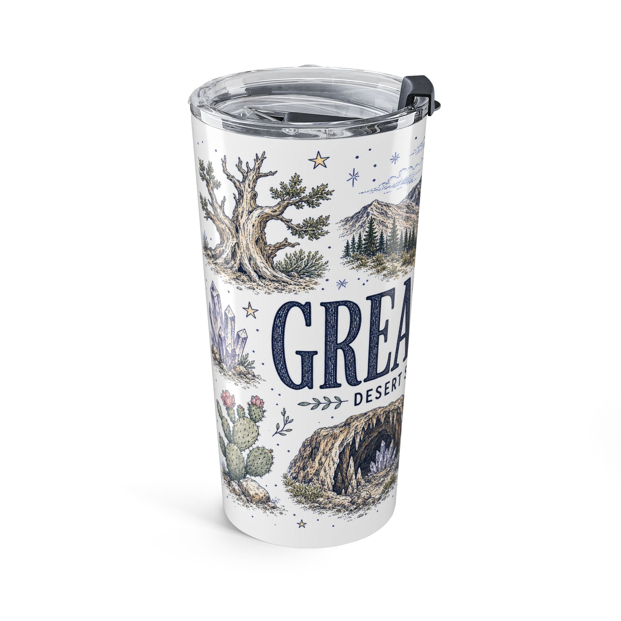 Great Basin National Park 20oz Tumbler | Nevada Desert Stargazing Hiking Gift | Insulated Stainless Steel Travel Cup