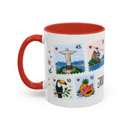 Rio de Janeiro Coffee Mug | Postage Stamp Collage Mug | Travel Souvenir Accent Cup 11oz 15oz