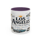 Los Angeles Coffee Mug | California Souvenir City Gift | Accent Color Ceramic 11oz 15oz