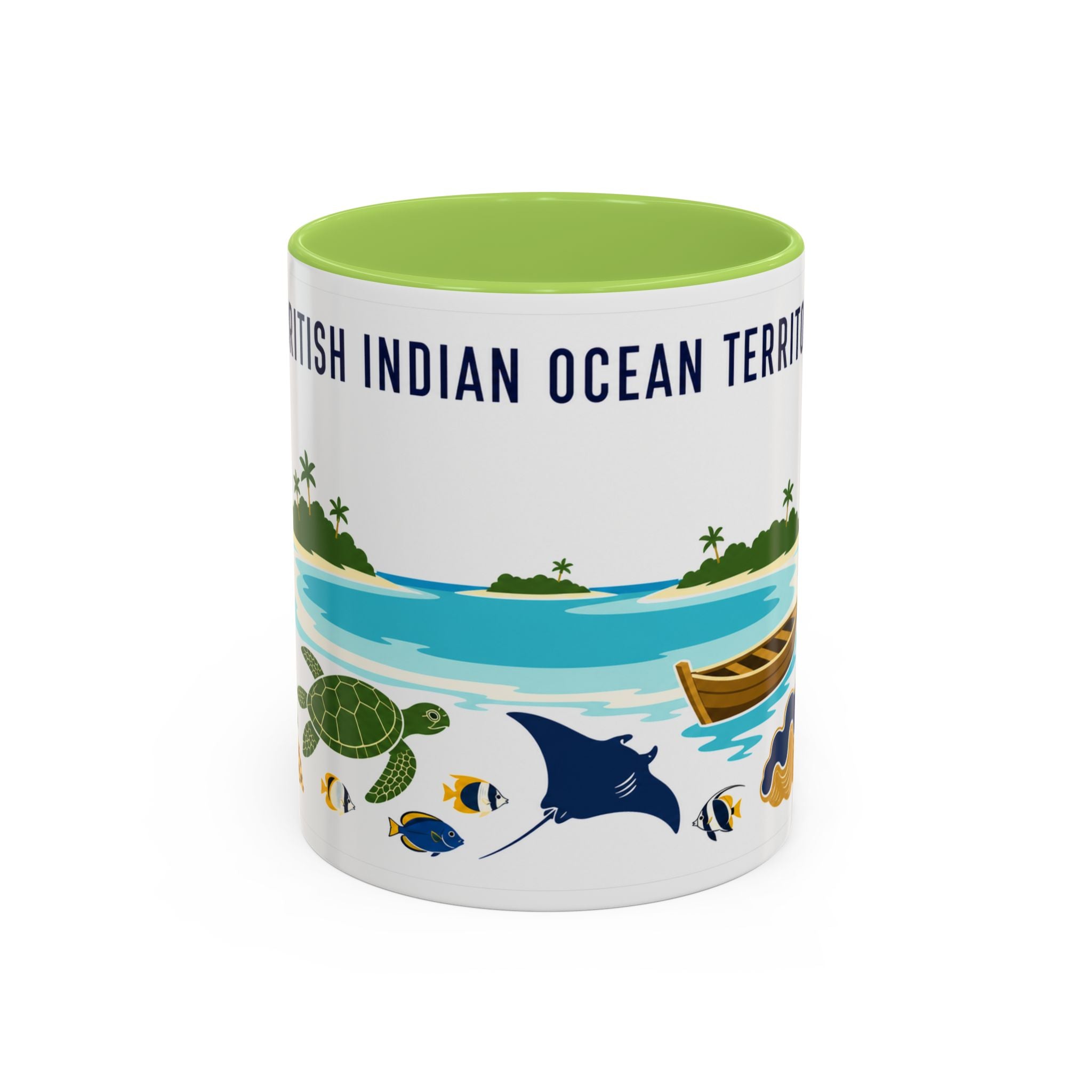 British Indian Ocean Territory Coffee Mug | Travel Souvenir Accent Mug | Country Gift Ceramic Cup 11oz 15oz