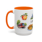 Atlanta Illustrated Travel Mug | City Souvenir Accent Coffee Mug | 11oz 15oz Ceramic Cup