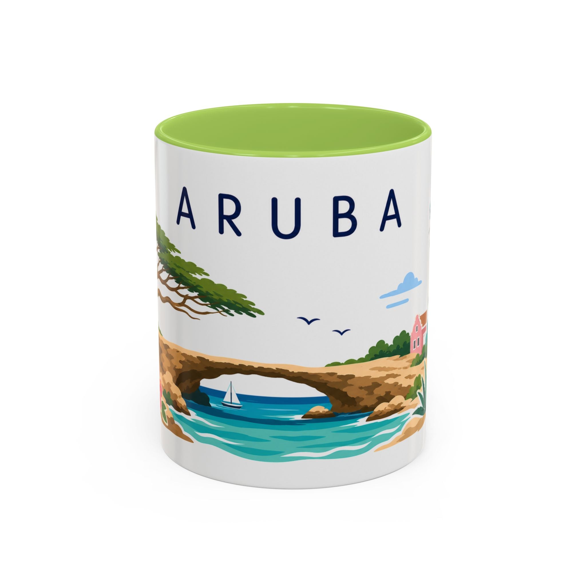 Aruba Coffee Mug | Travel Souvenir Accent Mug | Country Gift Ceramic Cup 11oz 15oz