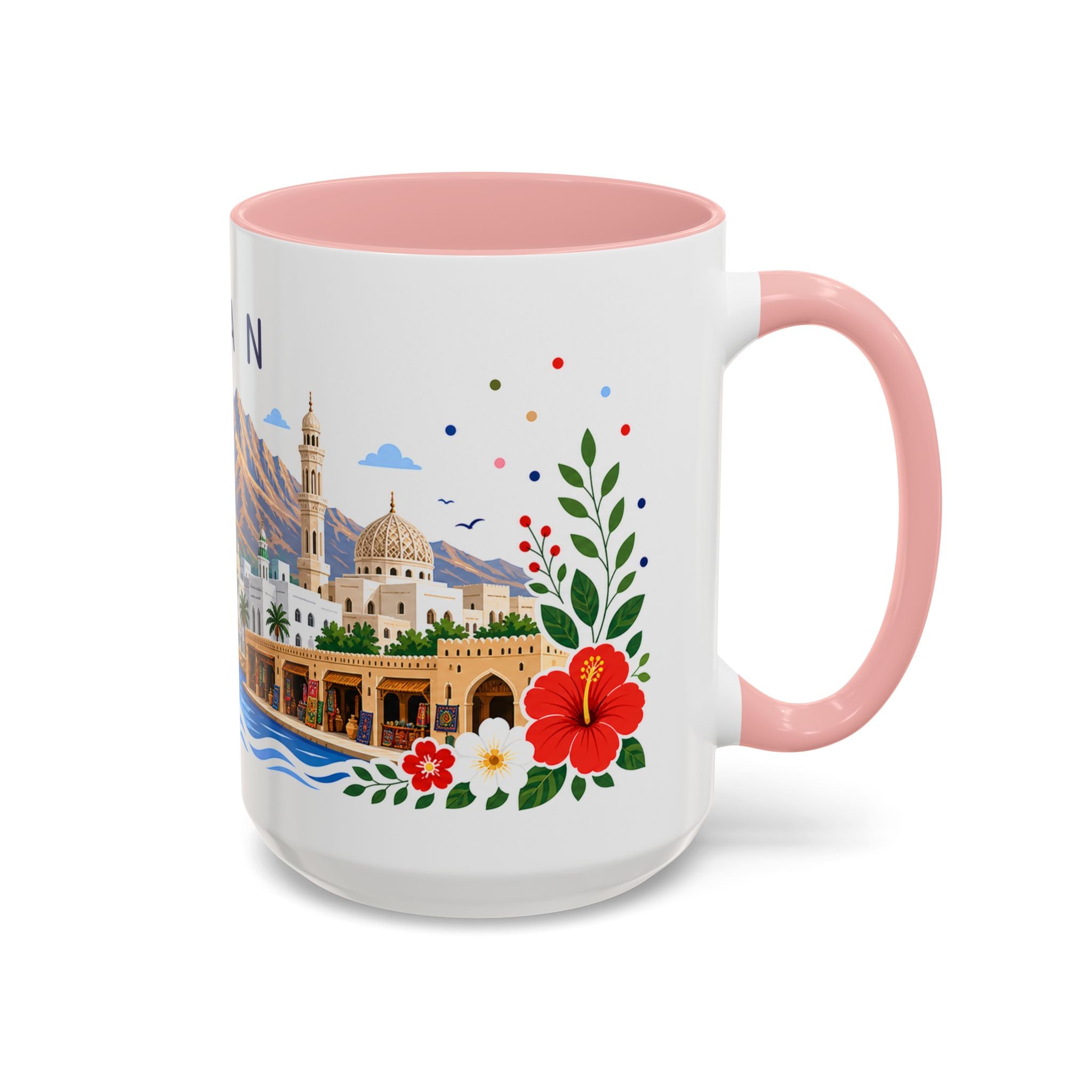 Oman Coffee Mug | Travel Souvenir Accent Mug | Place Gift Ceramic Cup 11oz 15oz