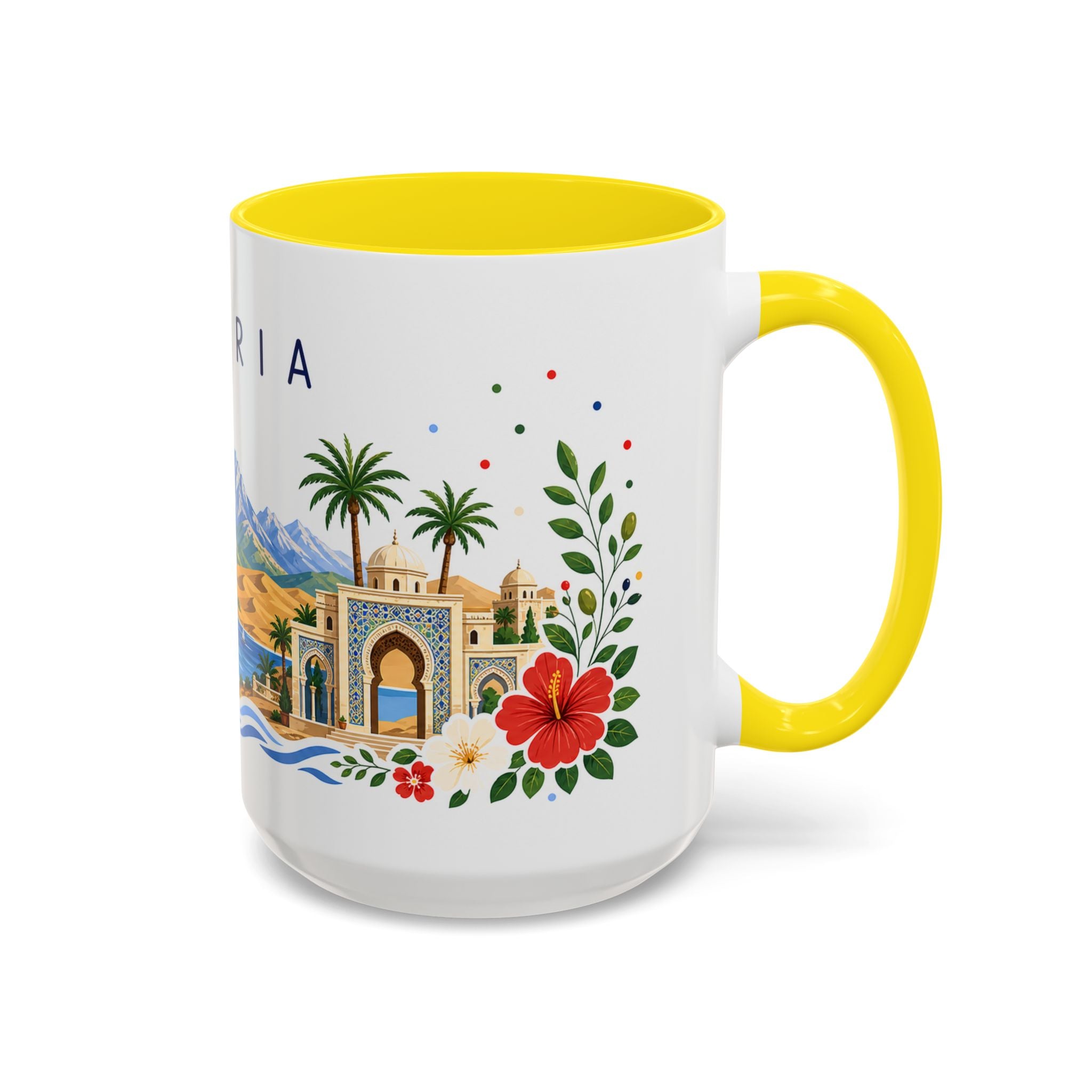 Algeria Coffee Mug | Travel Souvenir Accent Mug | Place Gift Ceramic Cup 11oz 15oz