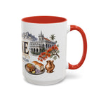 Pune Coffee Mug | India Travel Souvenir | Vintage Illustrated City Gift | 11 oz 15 oz Accent Mug