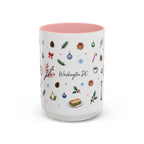 Washington DC Christmas Mug | Watercolor City Souvenir | Ceramic Coffee Cup 11oz 15oz