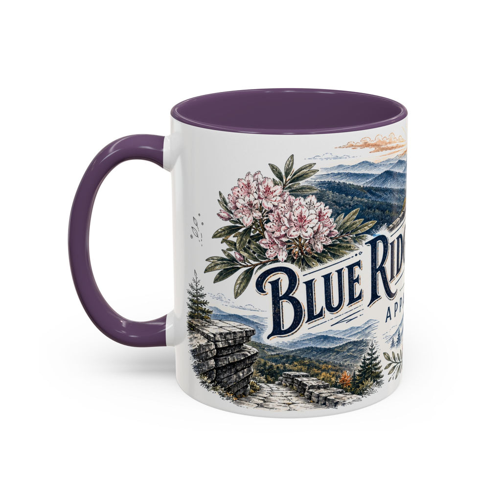 Blue Ridge Parkway Mug, Appalachia Travel Souvenir, Bucket List Gift, Accent Ceramic Coffee Mug 11oz 15oz