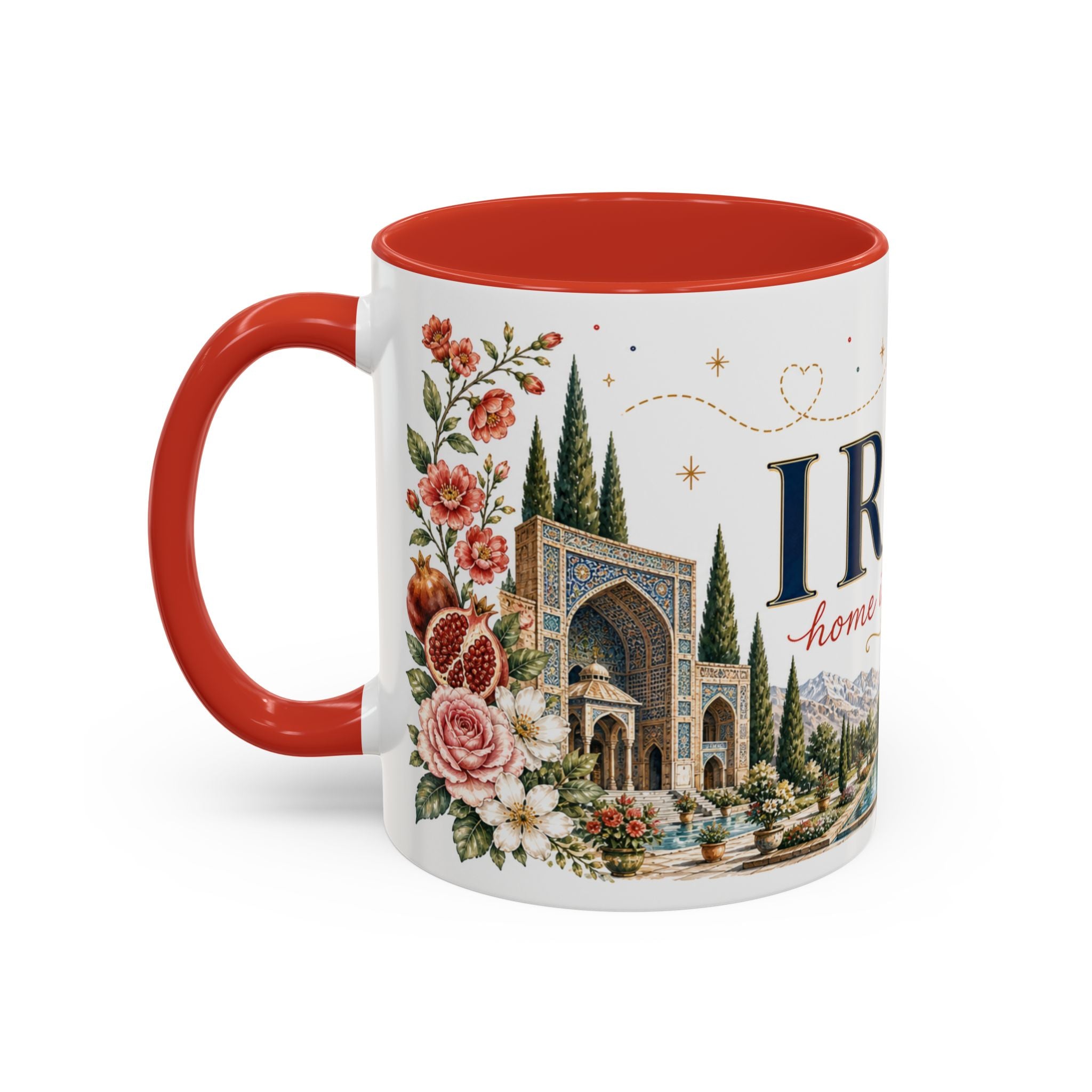 Iran Home Country Mug | Moving Away Gift | Long Distance Friendship | 11 oz 15 oz Accent Mug