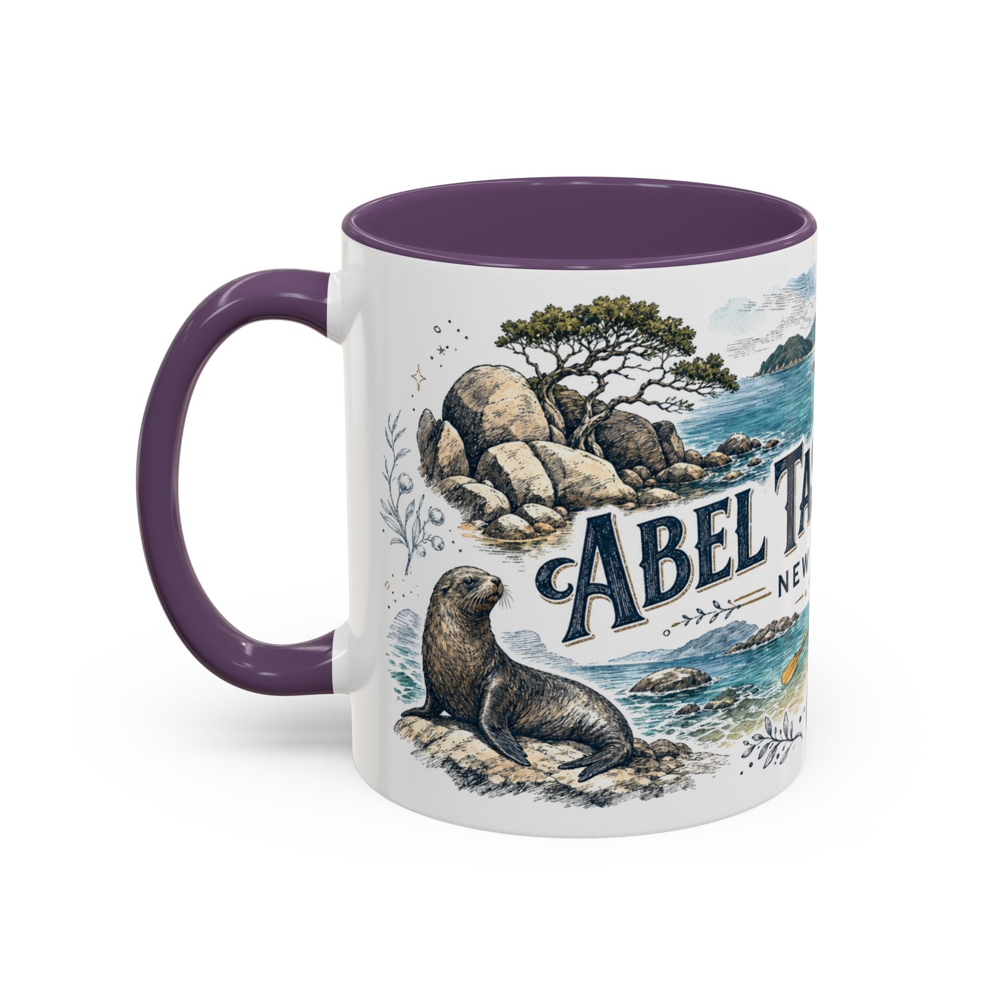 Abel Tasman Coast Mug, New Zealand Travel Souvenir, Bucket List Gift, Accent Ceramic Coffee Mug 11oz 15oz