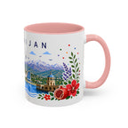 Azerbaijan Coffee Mug | Travel Souvenir Accent Mug | Place Gift Ceramic Cup 11oz 15oz