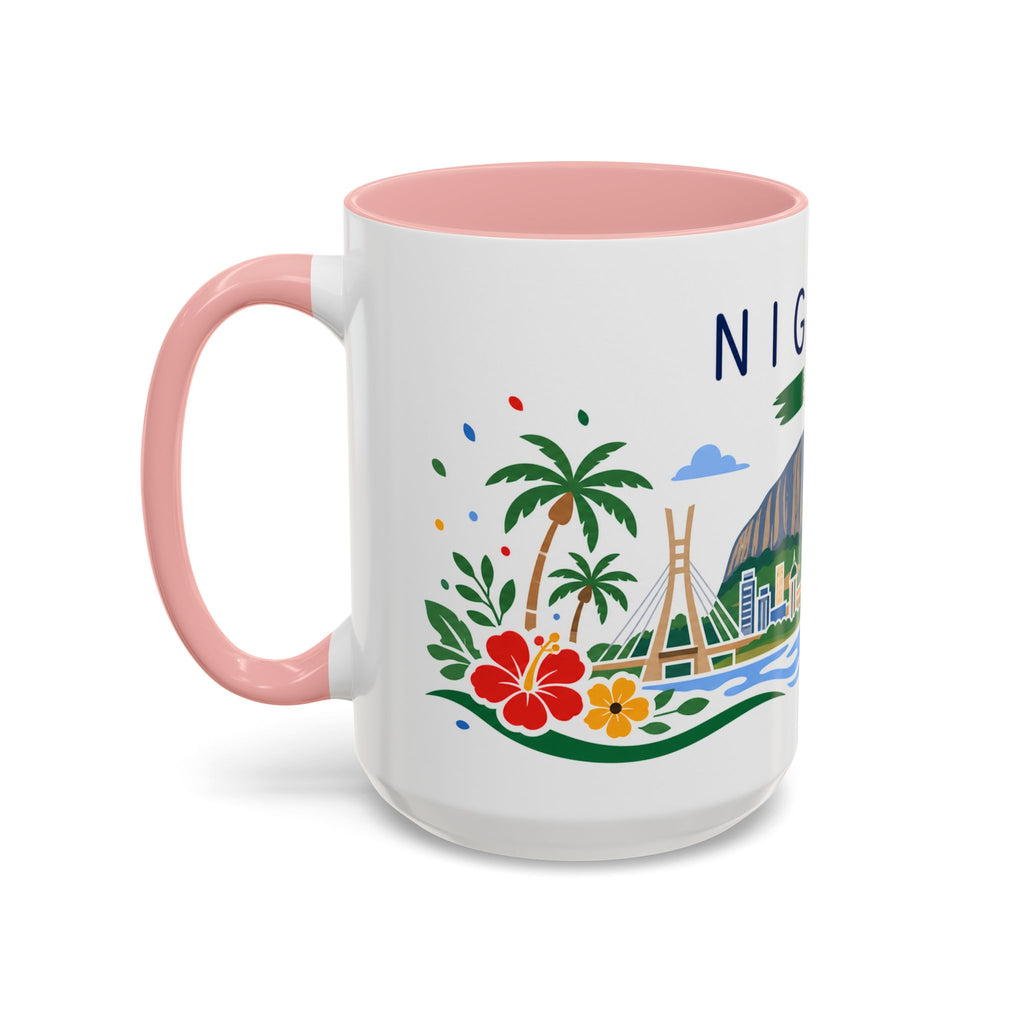 Nigeria Coffee Mug | Travel Souvenir Accent Mug | Country Gift Ceramic Cup 11oz 15oz