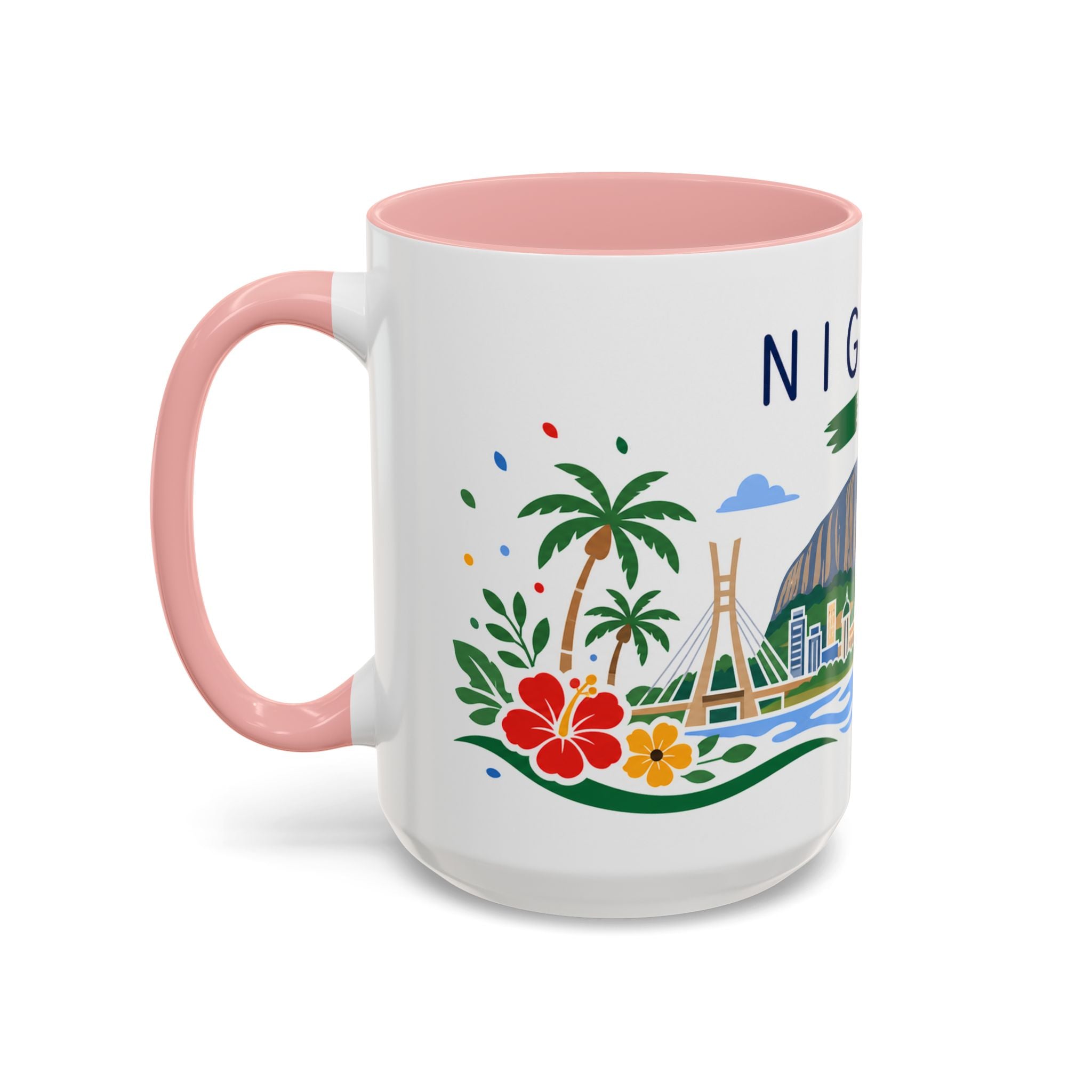 Nigeria Coffee Mug | Travel Souvenir Accent Mug | Country Gift Ceramic Cup 11oz 15oz