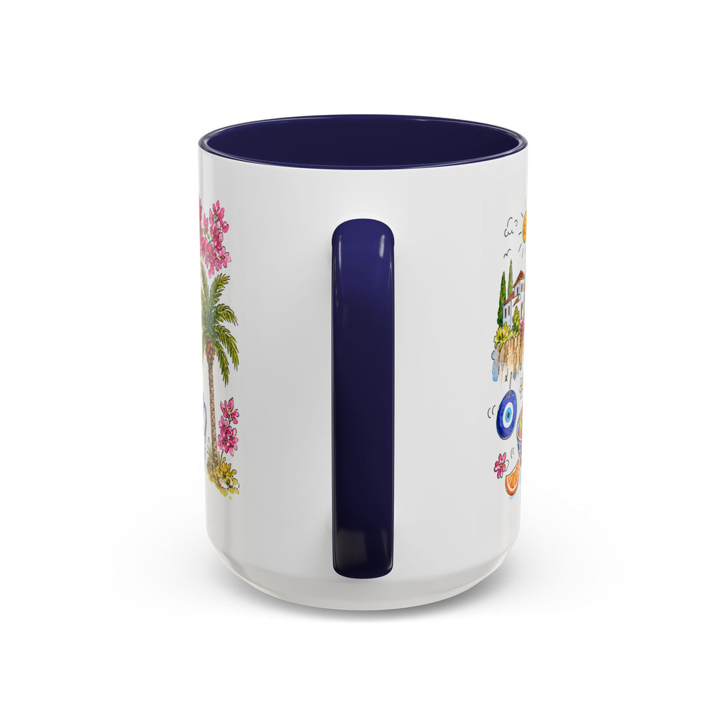 Antalya Travel Mug | European City Souvenir Accent Coffee Mug | 11oz 15oz Ceramic Cup