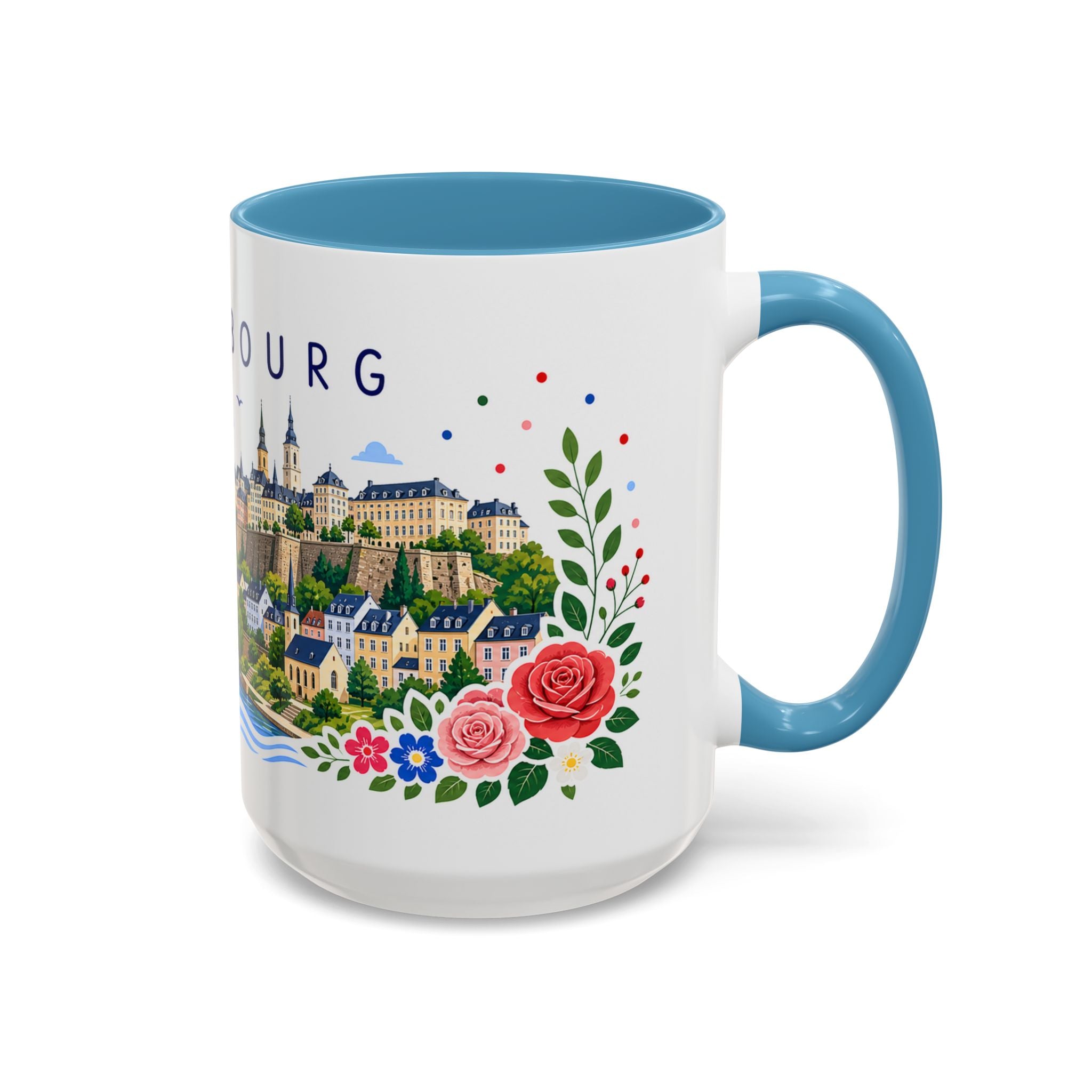 Luxembourg Coffee Mug | Travel Souvenir Accent Mug | Place Gift Ceramic Cup 11oz 15oz