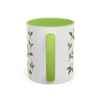 West Virginia Rhododendron Mug, State Flower Floral Coffee Cup, 11oz Botanical Gift