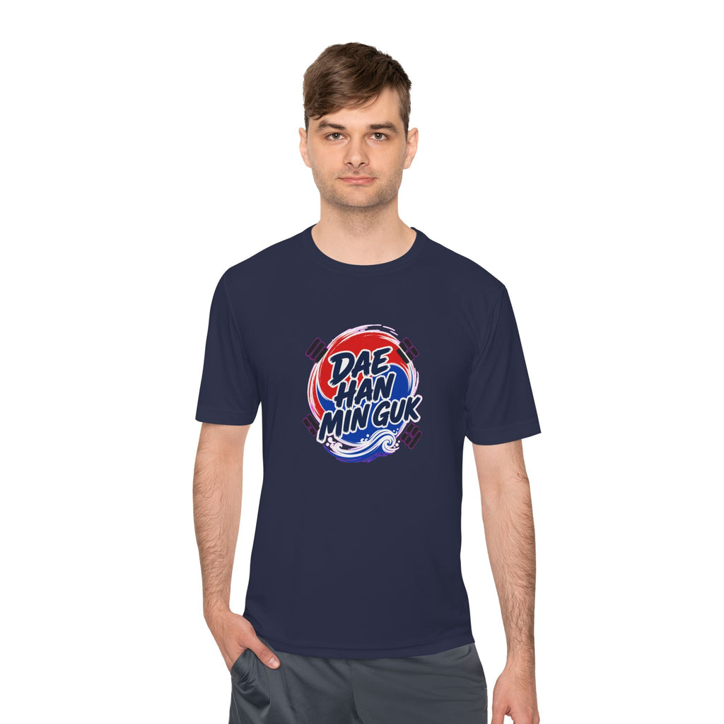 South Korea Dae Han Min Guk Soccer Fan T-Shirt, Moisture Wicking Sport Tee