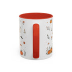 Halloween Party Mug | Ghost Black Cat Candy Watercolor Gift | Accent Cup 11oz 15oz