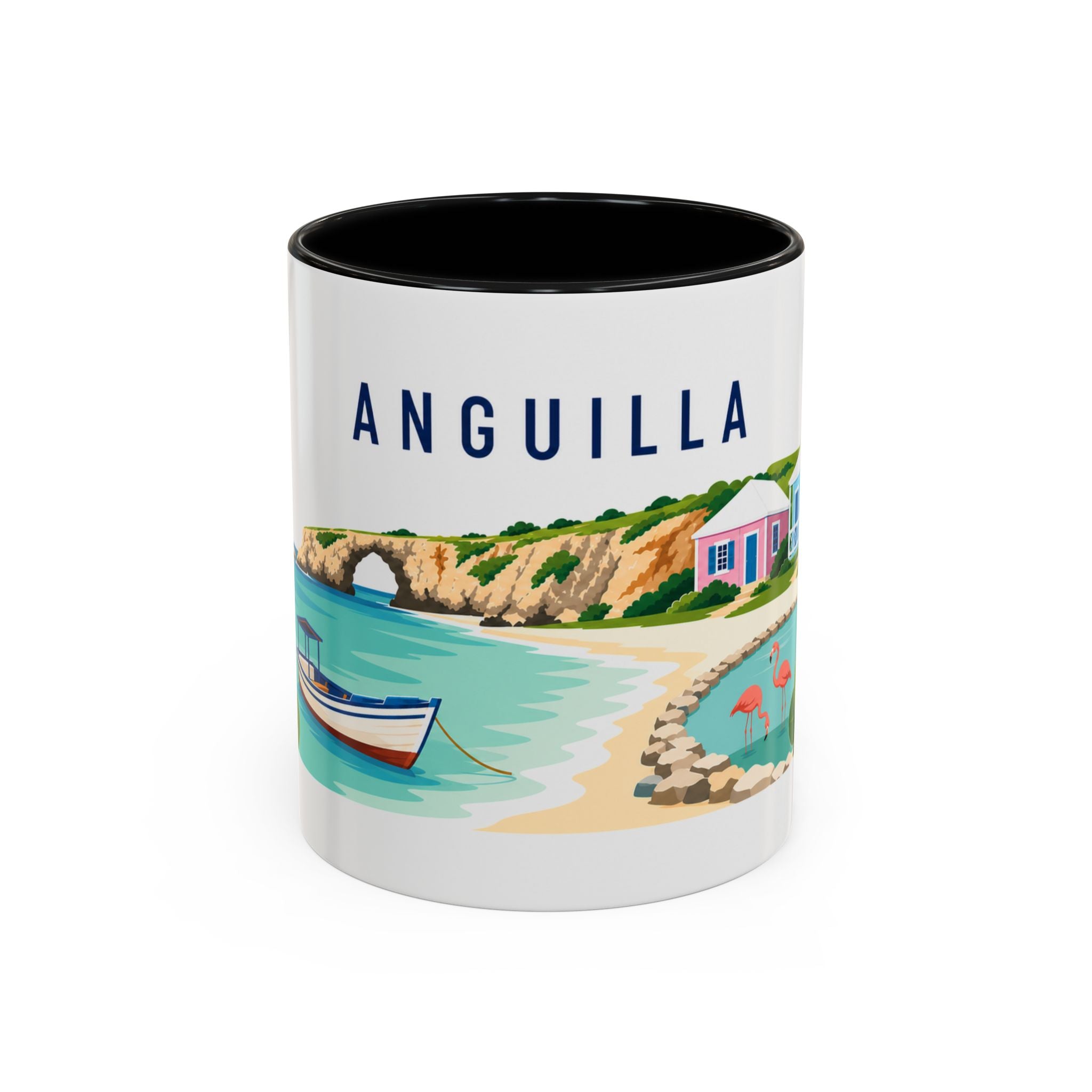 Anguilla Coffee Mug | Travel Souvenir Accent Mug | Country Gift Ceramic Cup 11oz 15oz
