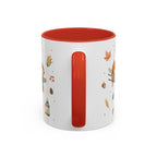 Thanksgiving Mug | Country Harvest Watercolor Gift | Pumpkin Scarecrow Accent Cup 11oz 15oz