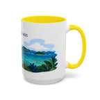 Virgin Islands National Park Coffee Mug | Solid Color Block Park Souvenir | 11oz 15oz Accent Mug