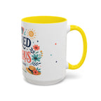 Retired And Fabulous Coffee Mug | Retirement Gift For Women Men | Accent Color Ceramic 11oz 15oz