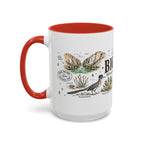Big Bend National Park Coffee Mug | Texas Desert River Canyon Hiking Gift | Accent Color Ceramic 11oz 15oz