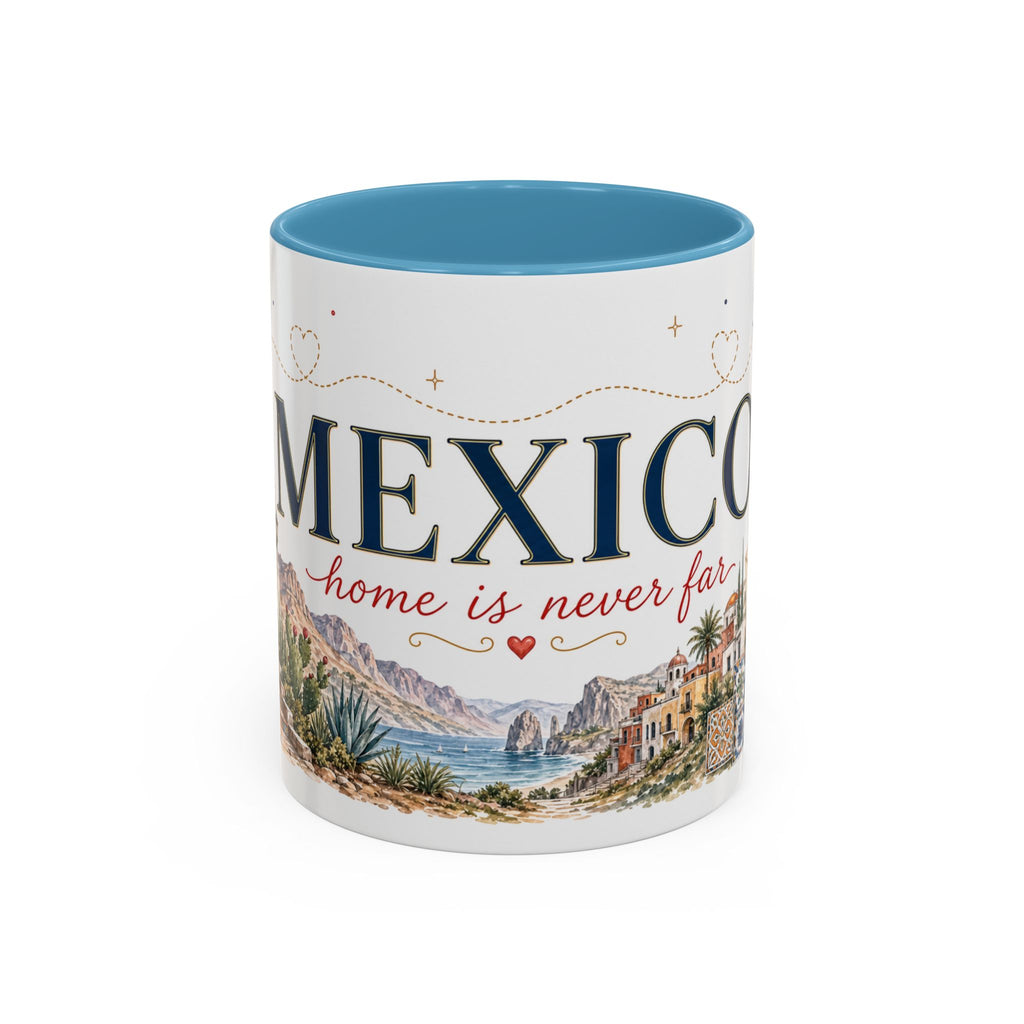 Mexico Home Country Mug | Moving Away Gift | Long Distance Friendship | 11 oz 15 oz Accent Mug