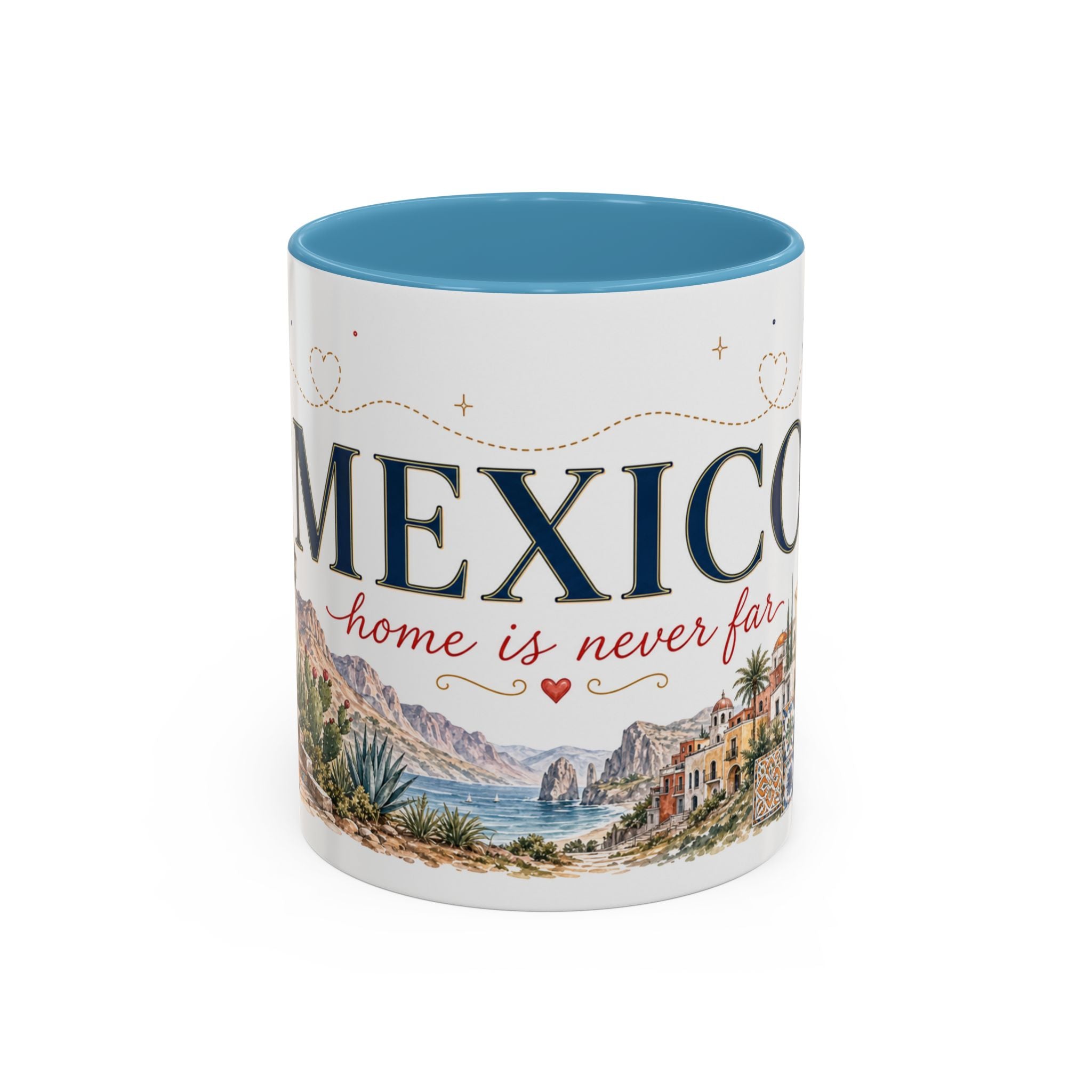 Mexico Home Country Mug | Moving Away Gift | Long Distance Friendship | 11 oz 15 oz Accent Mug