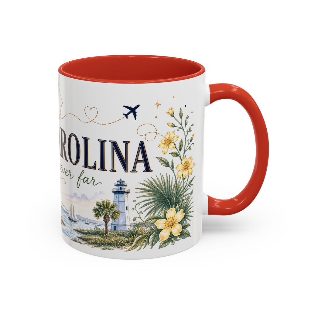 South Carolina State Mug | Botanical Map Accent Cup (11oz 15oz)