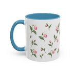 Minnesota Pink and White Lady Slipper Mug, State Flower Floral Coffee Cup, 11oz Botanical Gift