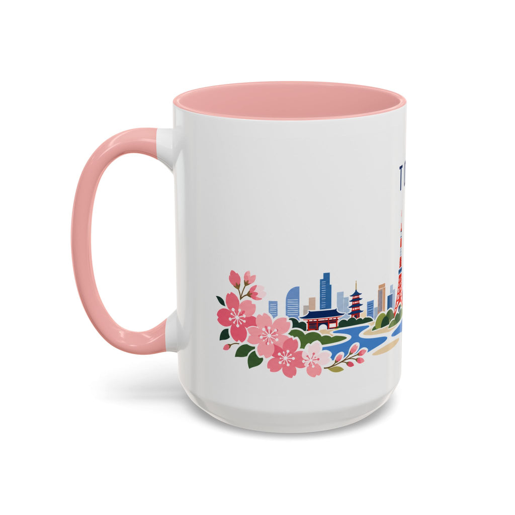 Tokyo Coffee Mug | Japan Travel Souvenir | Porcelain Decal City Gift | 11oz 15oz Accent Mug
