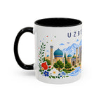 Uzbekistan Coffee Mug | Travel Souvenir Accent Mug | Place Gift Ceramic Cup 11oz 15oz
