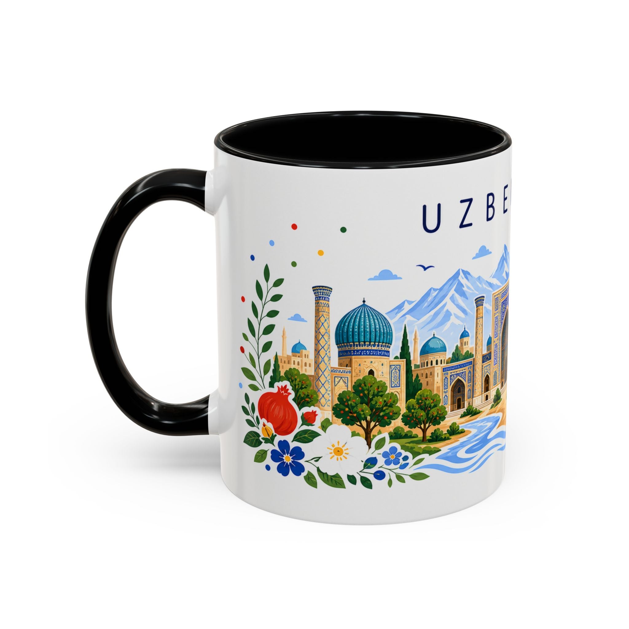 Uzbekistan Coffee Mug | Travel Souvenir Accent Mug | Place Gift Ceramic Cup 11oz 15oz