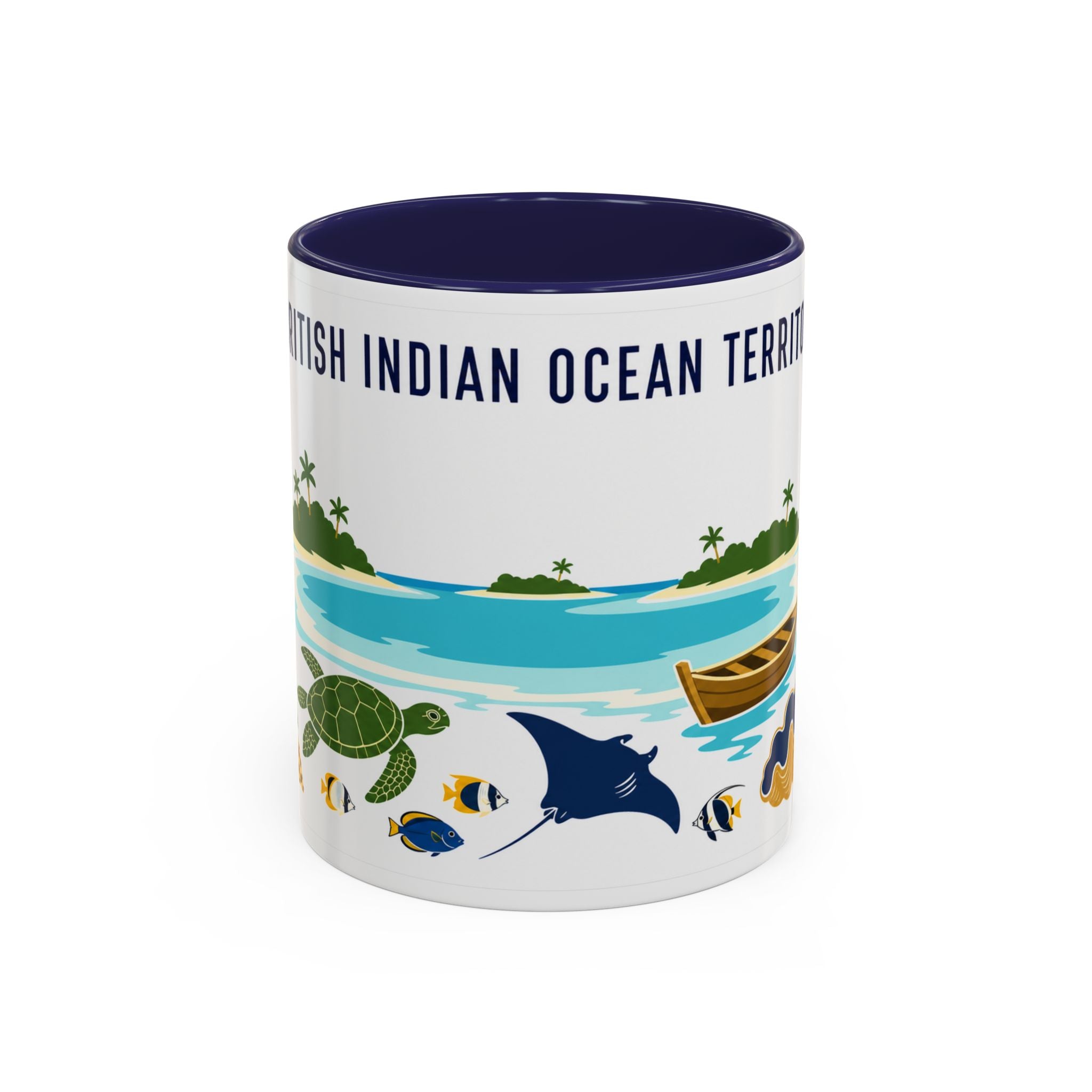 British Indian Ocean Territory Coffee Mug | Travel Souvenir Accent Mug | Country Gift Ceramic Cup 11oz 15oz