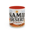 Namib Desert Coffee Mug | Travel Destination Souvenir Gift | Accent Color Ceramic 11oz 15oz