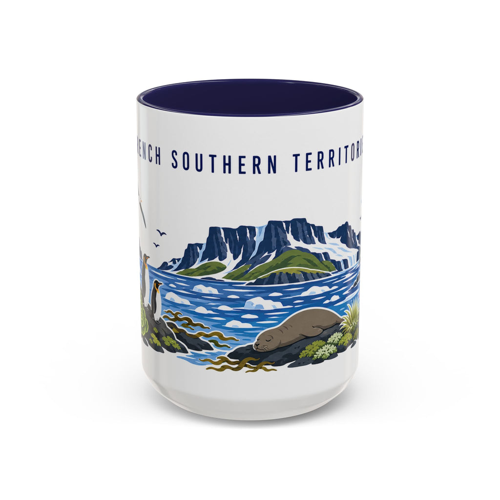 French Southern Territories Coffee Mug | Travel Souvenir Accent Mug | Country Gift Ceramic Cup 11oz 15oz