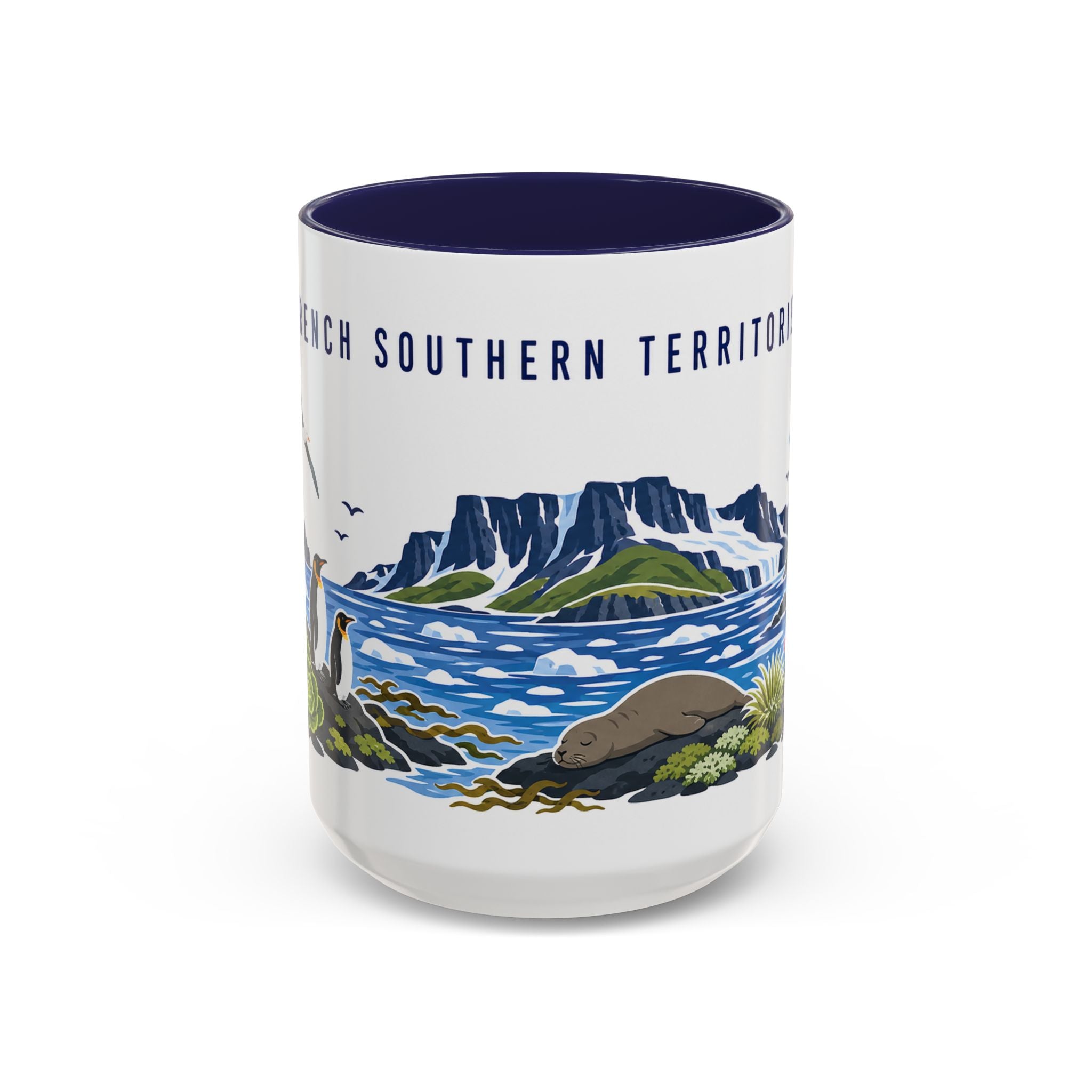 French Southern Territories Coffee Mug | Travel Souvenir Accent Mug | Country Gift Ceramic Cup 11oz 15oz