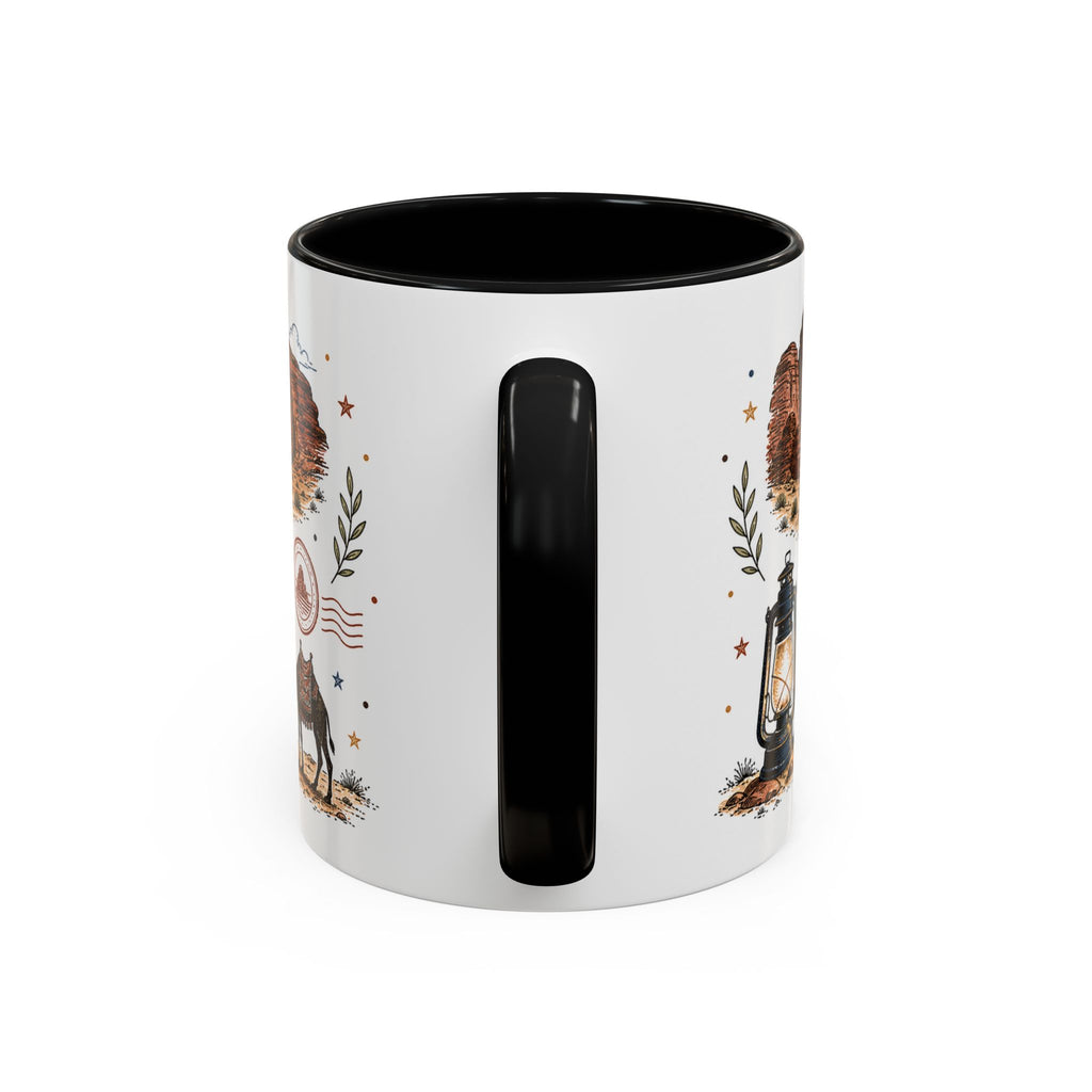 Wadi Rum Coffee Mug | Travel Destination Souvenir Gift | Accent Color Ceramic 11oz 15oz