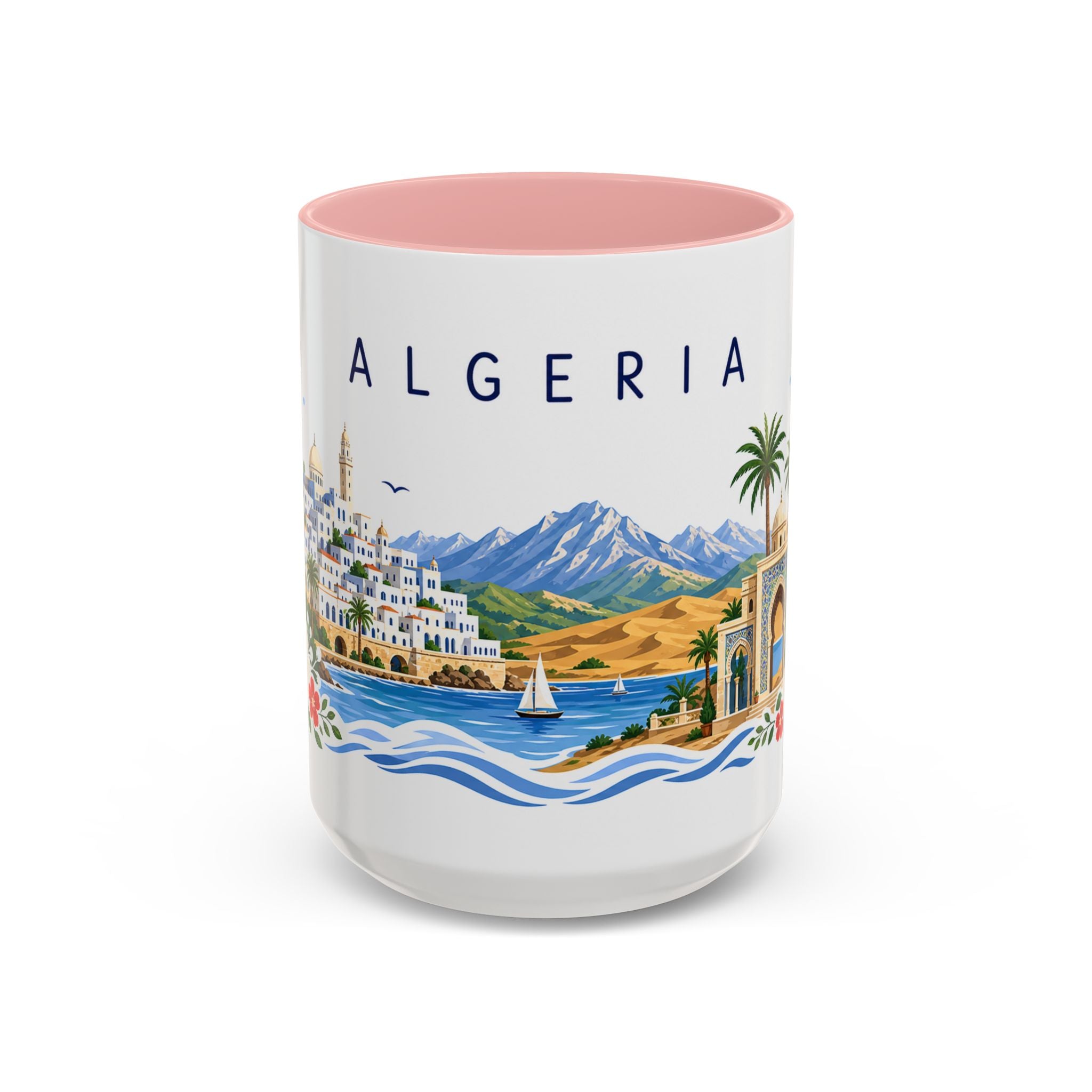 Algeria Coffee Mug | Travel Souvenir Accent Mug | Place Gift Ceramic Cup 11oz 15oz